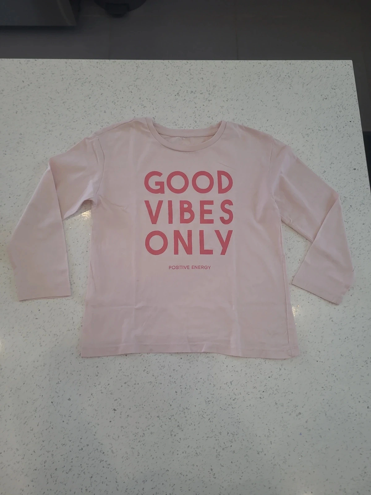 Tee-shirt manches longues fille rose